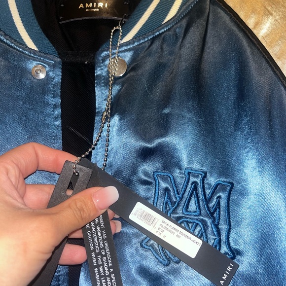 Bandana Flames Satin & Velour Letterman Jacket
AMIRI - Picture 5 of 7